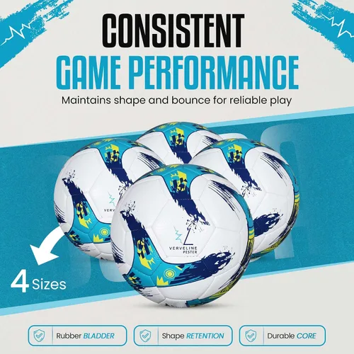 Vista 5 de Balón de fútbol sala tamaño 4 – Balón de fútbol interior profesional de rebote bajo para entrenamiento y juego de partidos – Entrenamiento y torneo