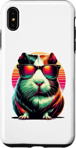 Vista 7 de Funda colorida para iPhone 15 con gafas de sol de arte pop para amantes de conejillos de indias