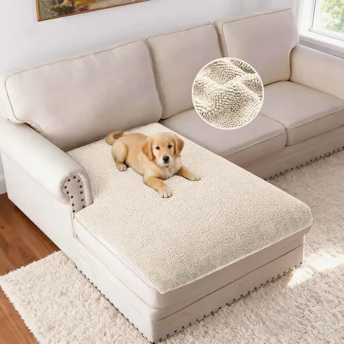 Vista 36 de H.VERSAILTEX Funda Antideslizante para Sofá de Mascotas Protector de Cama de Perro de Chenilla Funda de Sofá Gruesa y Suave Apta para Mascotas