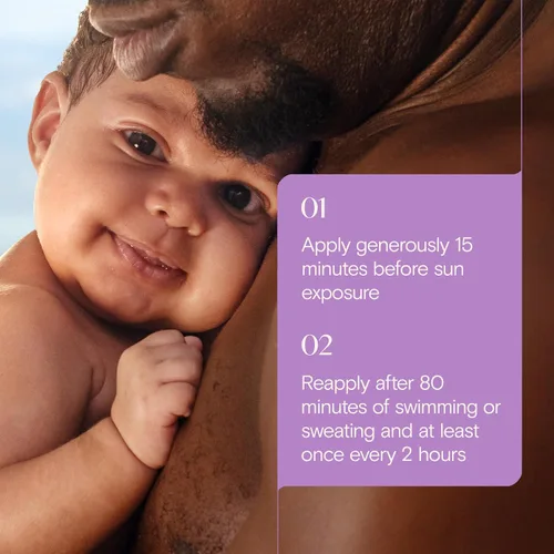 Vista 6 de Aveeno Baby - Protector solar de óxido de zinc SPF 50 para bebés con piel sensible, protección solar de amplio espectro, sin desgarros, resistente