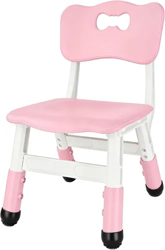 Vista 15 de FUNLIO Silla ajustable para niños (2 unidades), sillas de 3 niveles de altura ajustable para niños de 3 a 8 años, silla infantil resistente con Negro