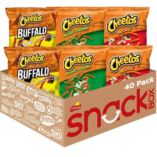 Vista 11 de Cheetos - Bocadillos con sabor a queso, crujientes, 2 onzas (paquete de 64)