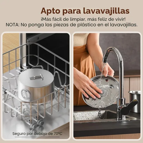 Vista 7 de Fuente de agua para gatos de acero inoxidable: fuente para gatos de 2,6 L para beber - Fuente de agua para mascotas para gatos en interiores - Tazón