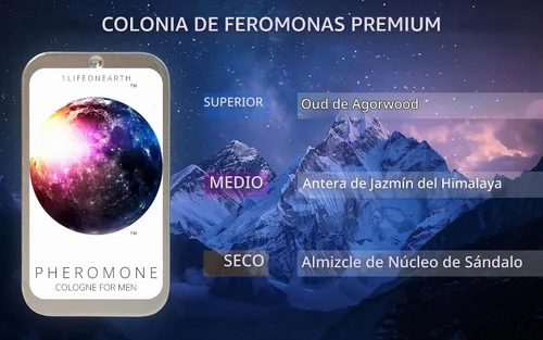 Vista 5 de Colonia de feromonas para hombres para atraer a las mujeres, lata compacta sólida de 0.35 onzas