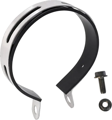 Vista 7 de Minho Clip universal para soporte de escape de motocicleta, abrazadera de escape de hardware en acero aleado, compatible con sistemas de escape