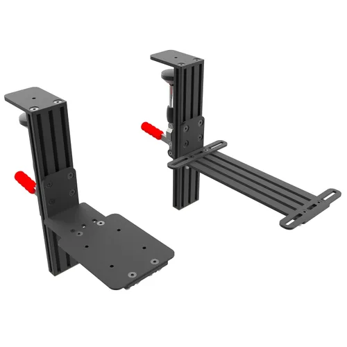 Vista 7 de Hikig 2 Pack Desk Mounts for Flight Sim Joystick, Throttle, Hotas Systems Compatible With Thrustmaster Hotas Warthog, Thrustmaster MFD Cougar Pack