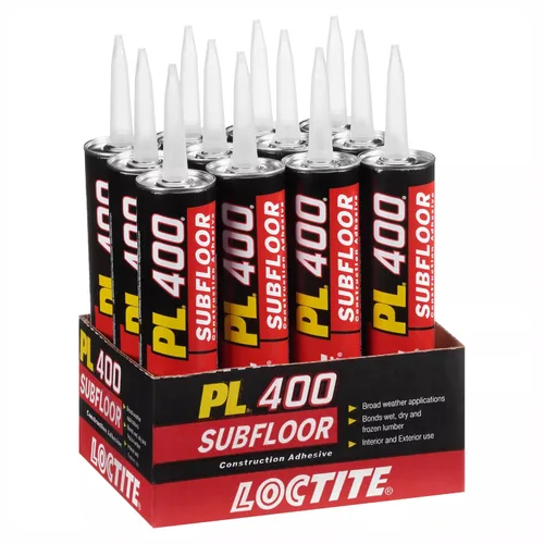 Vista 5 de Loctite PL 400 Adhesivo resistente para subsuelo, 10 fl oz, cartucho