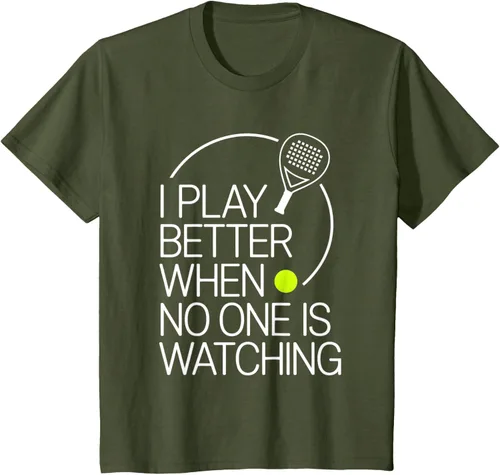 Vista 10 de Camiseta de tenis de pádel I Play Better When No One is Watching