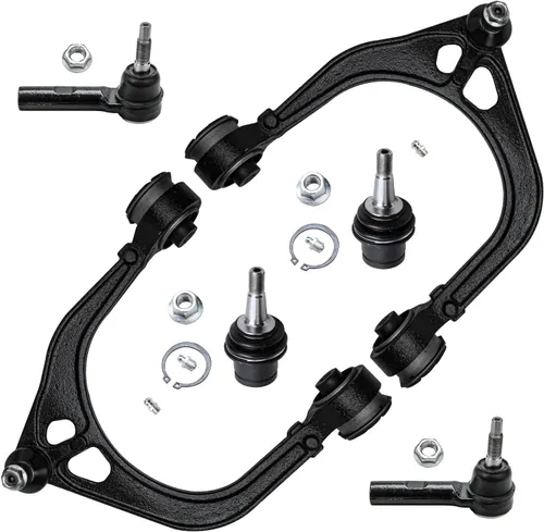 Vista 94 de Detroit Axle - Kit de extremo delantero para Chrysler 300 Dodge Charger 2011-2023 Challenger, 2 Lower Rearward Control Arms 2 Outer Tie Rods 2