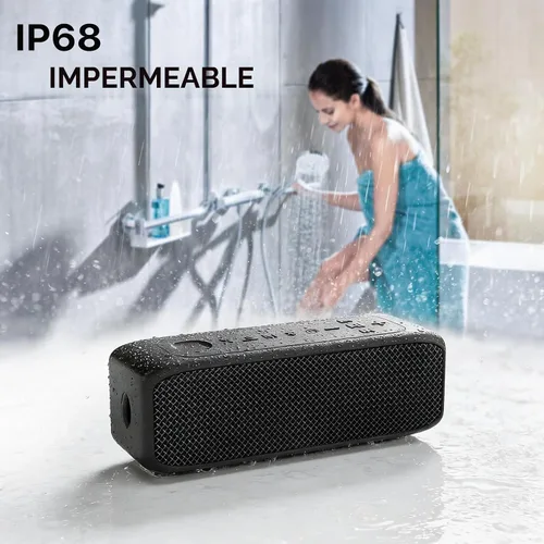 Vista 5 de NOBIS Altavoces Bluetooth inalámbricos de 20 W, altavoz impermeable IP68, hasta 24 horas de reproducción, emparejamiento TWS, Bluetooth 6.0, modo