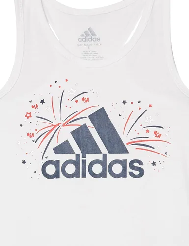 Vista 7 de adidas Juego de falda pantalón sin mangas de 2 piezas para niñas, plateado