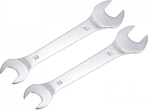 Vista 15 de uxcell Llave fina de extremo abierto, espejo métrico de 0.236 in x 0.276 in, acero de alto carbono, para mantenimiento doméstico y reparaciones