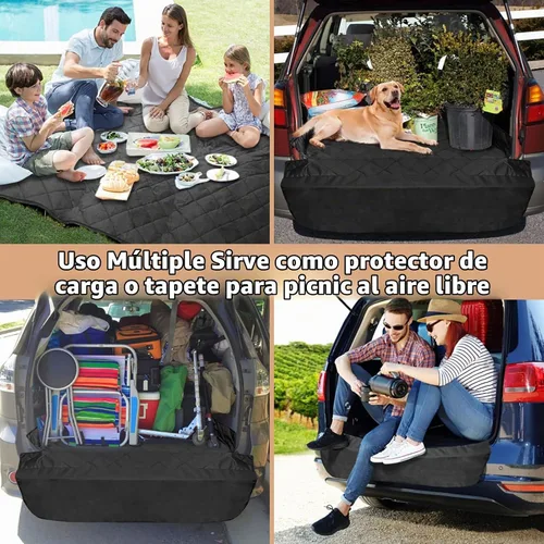 Vista 6 de F-color SUV Cargo Liner para perros - Funda impermeable para coche para perros SUV