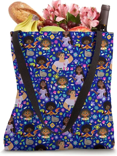 Vista 4 de Disney Encanto Mirabel Isabela Luisa Antonio - Bolsa de mano con impresión Blanco 16 pulgadas