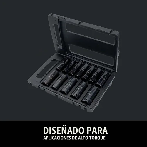 Vista 4 de CRAFTSMAN Juego de llaves de impacto profundo, SAE, unidad de 1/2 pulgada, 6 puntos, 12 piezas (CMMT15886)