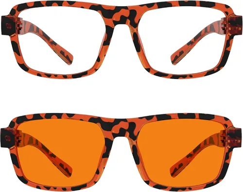 Vista 294 de Eyekepper Gafas de luz azul para hombre y mujer, paquete de 6 lentes Pilot Paquete de 6 color mezclado