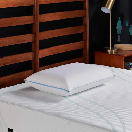 Vista 2 de Tempur-Pedic Cloud Breeze - Almohada de enfriamiento doble (King) y protector de almohada TEMPUR-Protect (King)