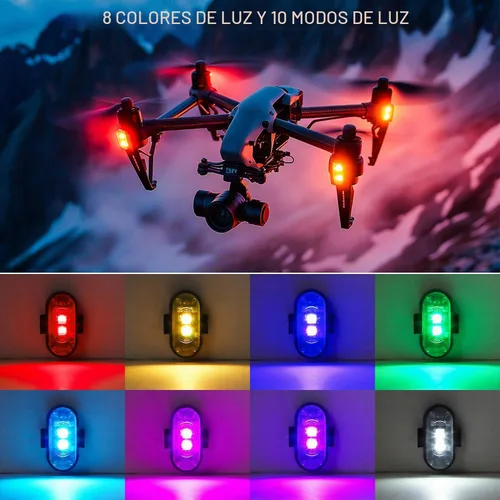 Vista 6 de 8PCS Luces Estroboscópicas LED Inalámbricas, Halloween 8 Colores Luces Estroboscópicas Inalámbricas con Control Remoto, IP65 Impermeable Recargable