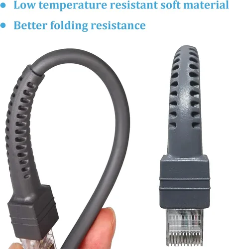 Vista 4 de Cable USB para escáner de código de barras Symbol Zebra Motorola, cable USB a RJ45, CBA-U01-S07ZAR LS2208-SR DS2208 DS8178 LS1203 LS4208 DS4208