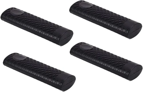 Vista 9 de MroMax Soporte de silicona con asa caliente de 6.1 pulgadas, agarradera antideslizante resistente al calor, para ollas de hierro fundido, woks Negro