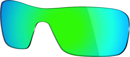 Vista 5 de mryok 4pares polarizadas lentes de repuesto para Oakley Turbine Rotoranteojos de sol Stealth negrorojo fuegoazul hieloverde esmeralda
