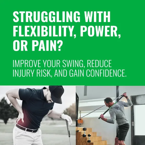 Vista 2 de GolfForever Swing Trainer – Golf Fitness & Training System for Strength, Flexibility & Swing Power – Includes Membership & Premium Training Bar for