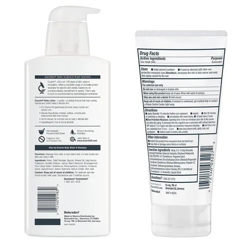 Vista 2 de Eucerin Crema de alivio de eccema, loción de cuerpo completo para piel propensa al eczema, crema hidratante para eccemas, hidratante corporal, tubo