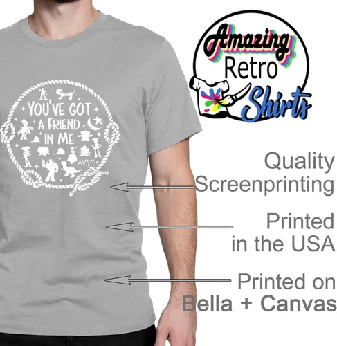 Vista 6 de You've Got A Friend in Me - Camiseta de manga corta para mujeres y hombres, camiseta unisex con estampado de letras divertidas