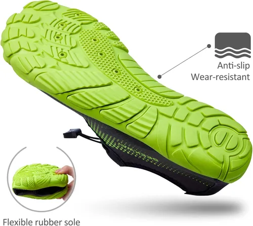 Vista 3 de SEEKWAY - Zapatos de agua unisex, de secado rápido, tipo calcetín y con sensación de pie descalzo para adultos, para playa, natación, río, piscina