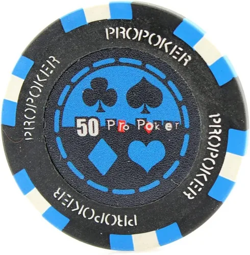 Vista 8 de Versa Games Fichas de póquer Pro en 0.48 oz de peso – Paquete de 50 (elegir colores)
