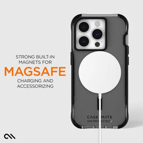 Vista 4 de Case-Mate Funda rígida para iPhone 15 Pro de 6.1 pulgadas, protección contra caídas D3O de 16 pies, compatible con MagSafe, funda magnética