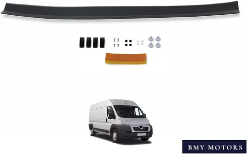 Vista 6 de BMY - Deflector de capó/protector de insectos delantero compatible con Peugeot Boxer 2006-2014 Protector de capó Partículas e insectos