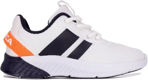 Vista 2 de Nautica - Tenis modernos y con detalles metálicos para niñas, zapato deportivo para correr con cordones I kappil I (niña grande, niña pequeña, niña)