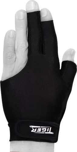 Vista 2 de Tiger-X Guante de billar - negro - para mano izquierda (grande)