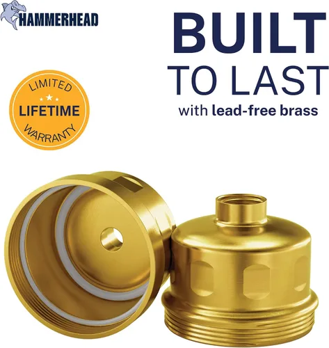 Vista 4 de HammerHead Showers® Cabezal de Filtro de Ducha de Metal Sólido – Filtro de Ducha KDF 55, Filtros de Ducha Universales de Alta Presión para Eliminar