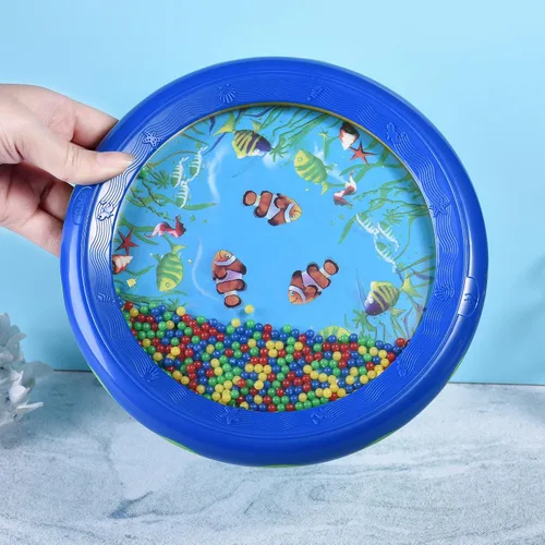 Vista 7 de Ocean Drums Wave Bead Drums Sea Sound Drums Instrumentos musicales para niño niño bebé