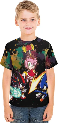 Vista 6 de KCNMEYY Camiseta de manga corta 3D de ancho completo para adolescentes, diseño moderno y fresco, unisex, adecuada para el uso diario