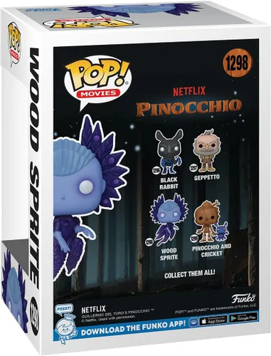 Vista 3 de Funko Pop Movies: Netflix Pinocho - Wood Spirit Sprite - Figura de vinilo coleccionable - Idea de regalo - Producto oficial - Juguetes para niños