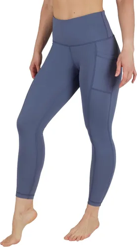 Vista 13 de 90 Degree By Reflex - Leggings de control abdominal, cintura alta, a prueba de sentadillas, para mujer, para entrenamiento, correr, yoga Bay Leaf