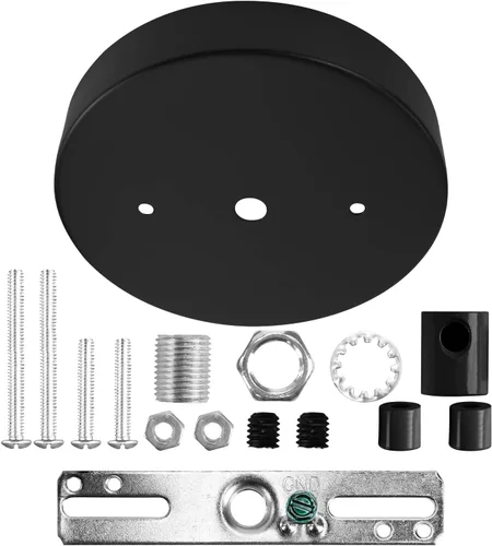 Vista 10 de Sangle Sopffy - Kit de toldo de luz colgante, kit de toldo de iluminación de techo de 5 1/8 pulgadas con todos los accesorios de montaje, cubierta