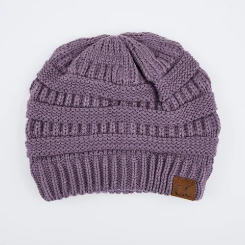 Vista 456 de C.C Trendy Warm Chunky Soft Stretch Cable Knit Beanie