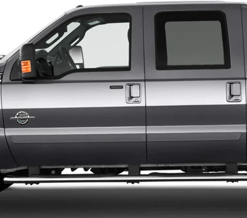 Vista 2 de FE2-F250/350-CC Moldura lateral de carrocería pintada compatible con Ford F-250, F-350 - Arizona Beige (AQ)