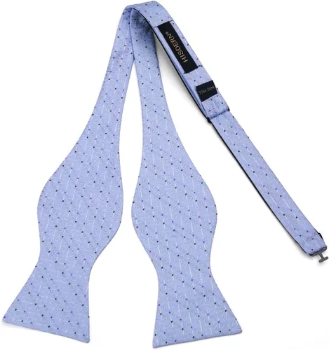 Vista 117 de HISDERN Pajaritas para hombre, diseño de lunares, corbatín y bolsillo cuadrado, clásico, esmoquin de negocios, boda, pajaritas, pañuelo