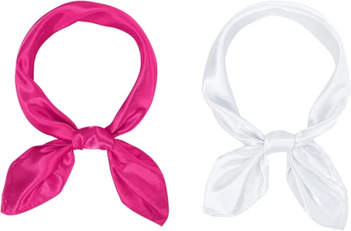 Vista 27 de American Trends Bufanda de seda para mujer, bufandas de satén para la cabeza, bufanda cuadrada para el cuello, bufanda ligera de seda como bandana