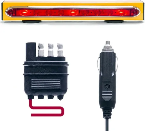 Vista 9 de Master Tailgaters Barra de luz inalámbrica de remolque de 19 pulgadas LED ultra brillante Luces de señal multifuncionales Montaje magnético