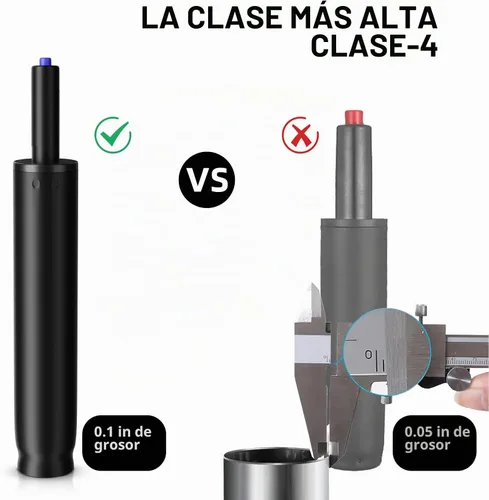 Vista 2 de Sytopia Piezas de repuesto de cilindro de silla de oficina de 11.5 a 17.5 pulgadas, carrera de 6 pulgadas, resistente 1000 libras, pistón de choque