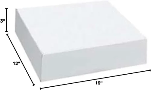 Vista 2 de SSWBasics Cajas de ropa blanca para camisa - 19" x 12" x 3" - Caja de 50