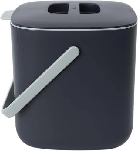 Vista 8 de Blue Ginkgo - Contenedor de compost de cocina, 2.6 L, color gris oscuro