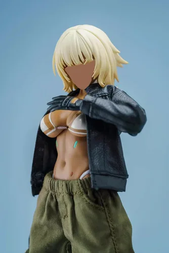Vista 3 de Ropa femenina a escala 1/12, abrigo marrón femenino, chaqueta de disfraz para cuerpo de figura de acción de soldado de 6 pulgadas (1 abrigo marrón)