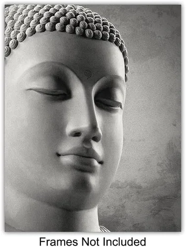 Vista 3 de Juego de citas inspiradoras de budismo, decoración zen del hogar, decoración de pared para sala de estar, estudio de yoga, oficina, regalo único